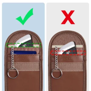 Tech-Protect KLR100 RFID Blocking Car Key Case - Browneng