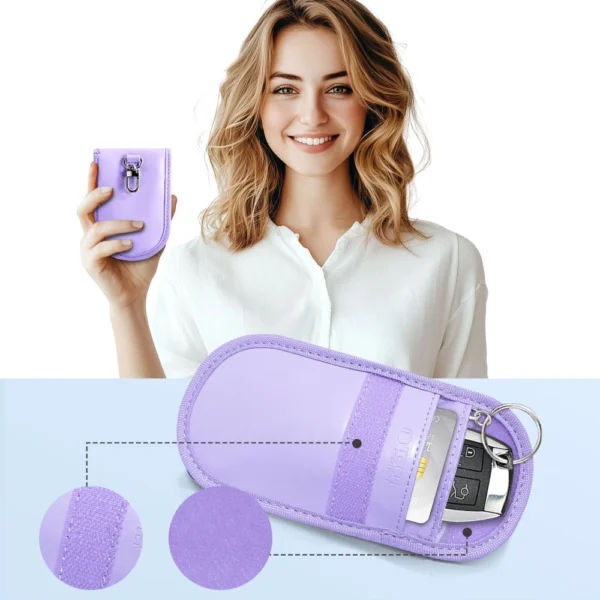 Tech-Protect KLR100 RFID Blocking Car Key Case - Purpleeng