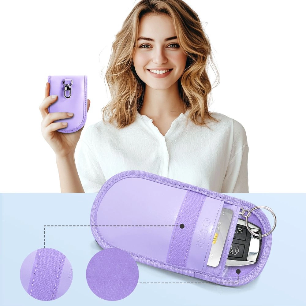 Tech-Protect KLR100 RFID Blocking Car Key Case - Purpleeng