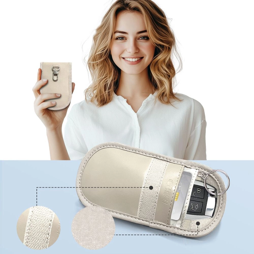 Tech-Protect KLR100 RFID Blocking Car Key Case - Beigeeng