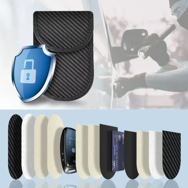 Tech-Protect KLR100 RFID Blocking Car Key Case - Black - Carboneng