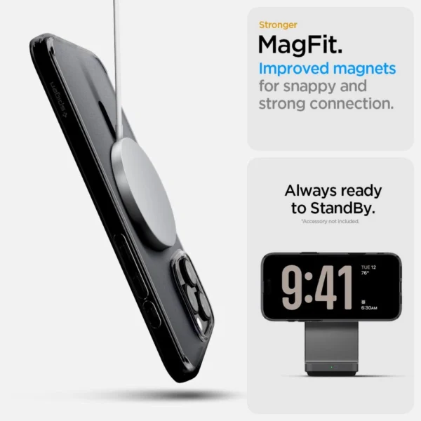 Spigen Ultra Hybrid "T" MagSafe Case for iPhone 16 Pro Max - Blackeng
