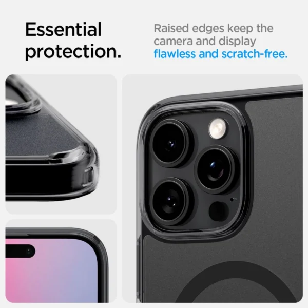 Spigen Ultra Hybrid "T" MagSafe Case for iPhone 16 Pro Max - Blackeng