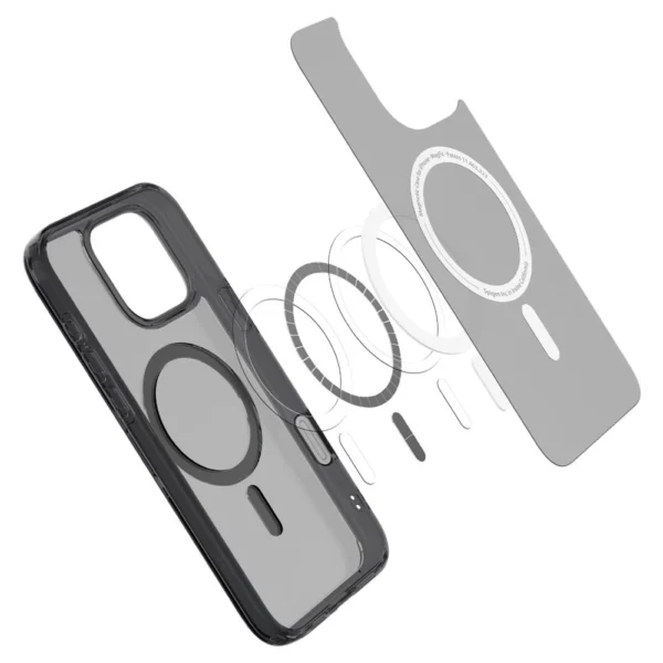 Spigen Ultra Hybrid "T" MagSafe Case for iPhone 16 Pro Max - Blackeng