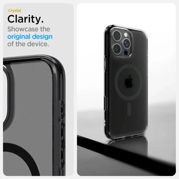 Spigen Ultra Hybrid "T" MagSafe Case for iPhone 16 Pro Max - Blackeng
