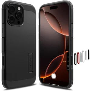 Spigen Tough Armor "T" MagSafe case for iPhone 16 Pro - blackeng