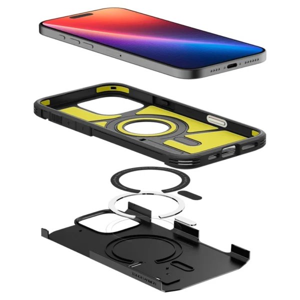 Spigen Tough Armor "T" MagSafe case for iPhone 16 Pro - blackeng