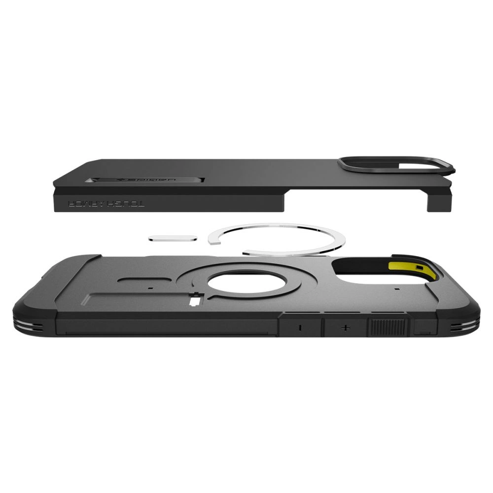 Spigen Tough Armor "T" MagSafe case for iPhone 16 Pro - blackeng