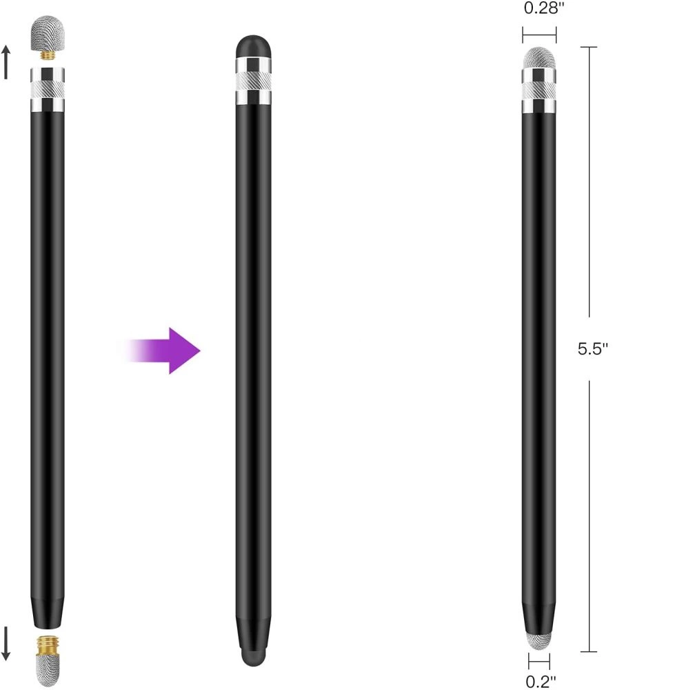 Tech-Protect USP100 4-TIP Touch Stylus Passive Pen - Green-Yelloweng