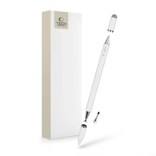 Tech-Protect USP200 3-TIP Stylus Passive Pen - Whiteeng