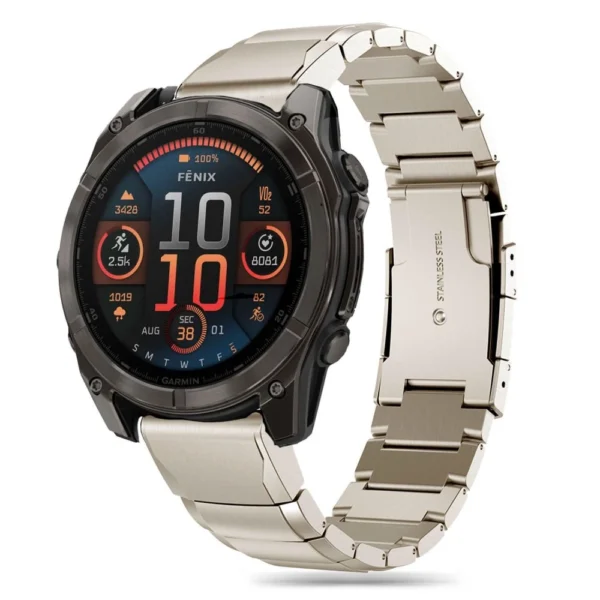 Tech-Protect SteelBand Bracelet for Garmin Fenix 5X / 5X PLUS / 6X / 6X PRO / 7X / 8 (51 MM) - Titaniumeng