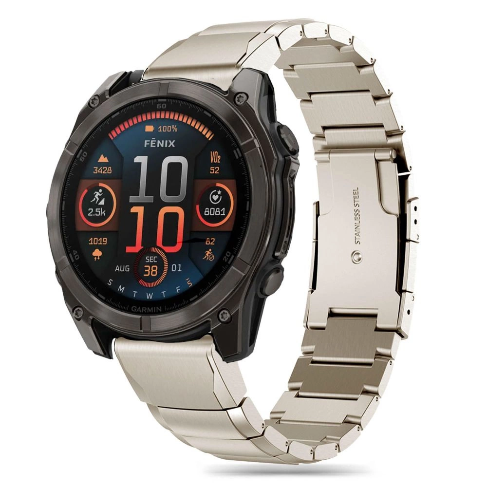 Tech-Protect SteelBand Bracelet for Garmin Fenix 5X / 5X PLUS / 6X / 6X PRO / 7X / 8 (51 MM) - Titaniumeng