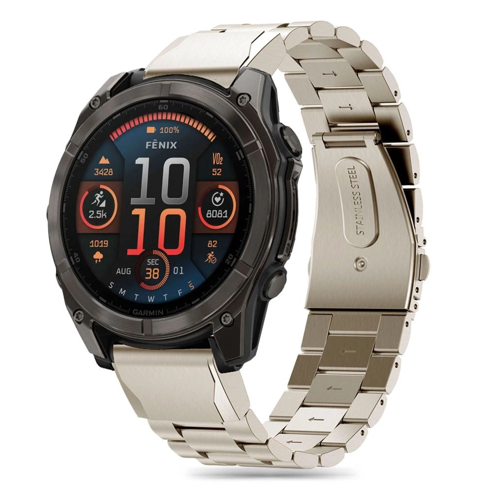 Tech-Protect Stainless Bracelet for Garmin Fenix 5 / 6 / 6 PRO / 7 / 8 (47 MM) / E - Titaniumeng