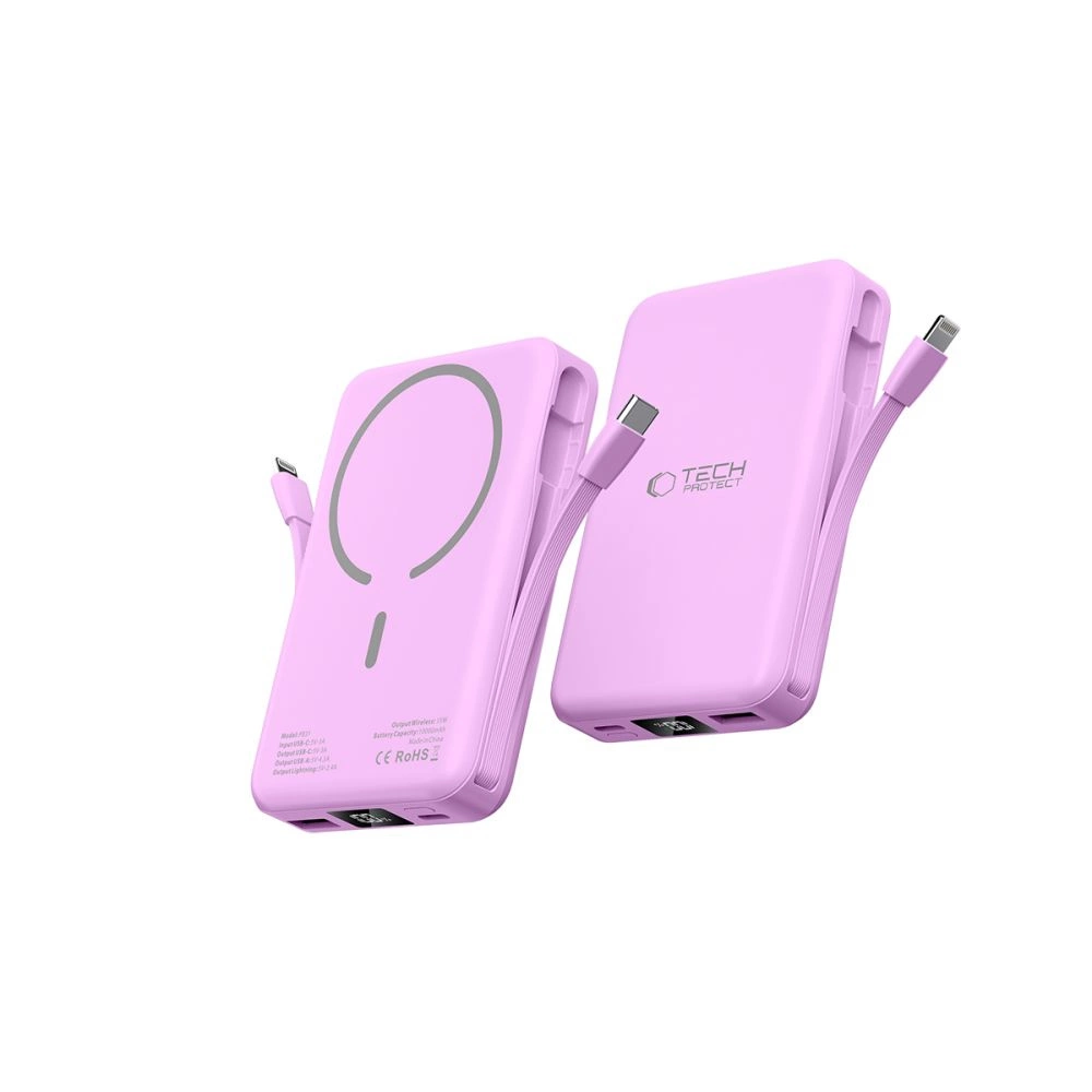 Tech-Protect PB31 MagSafe 10000mAH Power Bank - Purpleeng