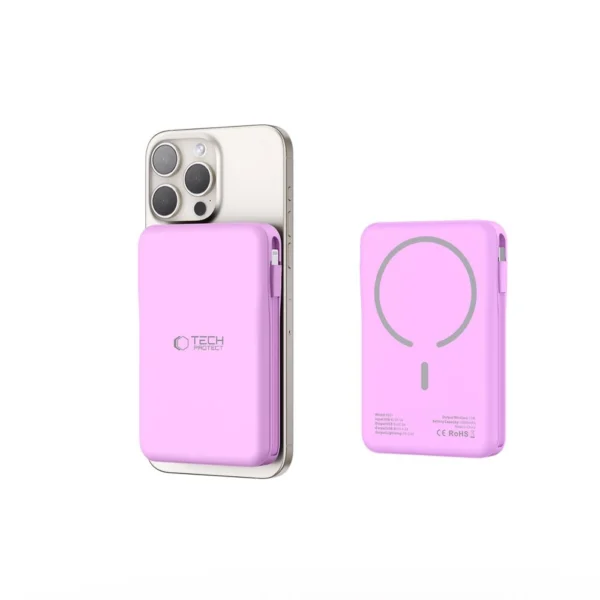 Tech-Protect PB31 MagSafe 10000mAH Power Bank - Purpleeng