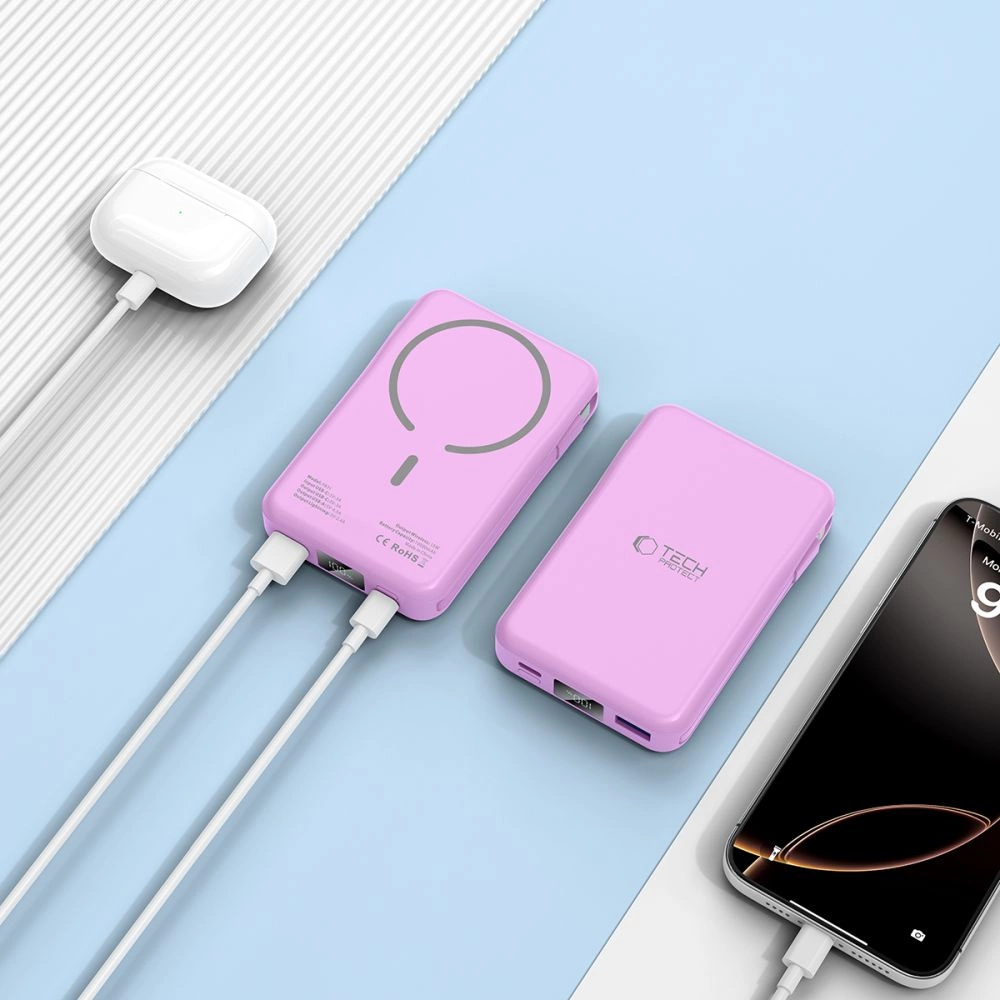 Tech-Protect PB31 MagSafe 10000mAH Power Bank - Purpleeng