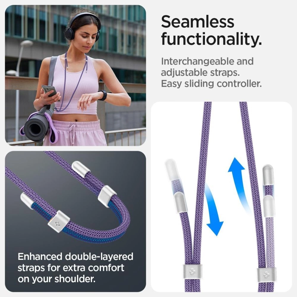 Spigen Universal Set Lanyard and Pendant - Purpleeng