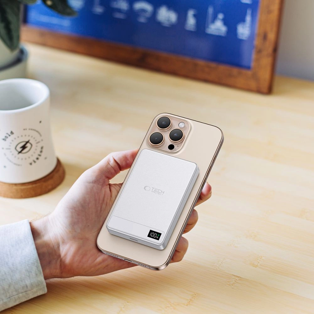 Powerbank Tech-Protect PB33 LifeMag MagSafe 5000mAH - silvereng