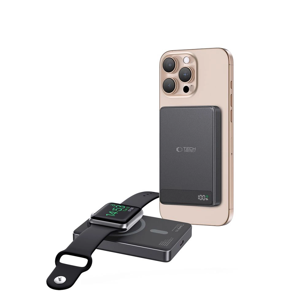 Tech-Protect PB33 LifeMag MagSafe 5000mAH powerbank - blackeng