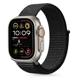 Tech-Protect Nylon Strap for Apple Watch 44 / 45 / 46 / 49 mm - Blackeng
