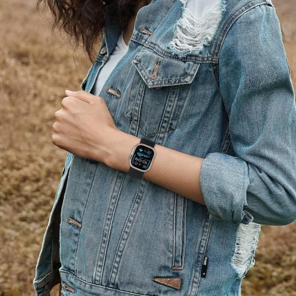 Tech-Protect Nylon Strap for Apple Watch 44 / 45 / 46 / 49 mm - Blackeng