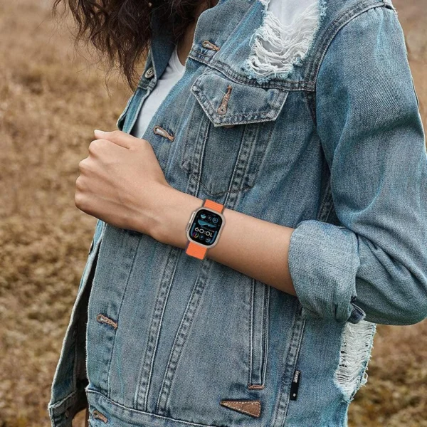 Tech-Protect Nylon Strap for Apple Watch 40/41/42mm Orangeeng