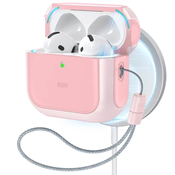 ESR Orbit Halolock MagSafe case for AirPods 4 - pinkeng