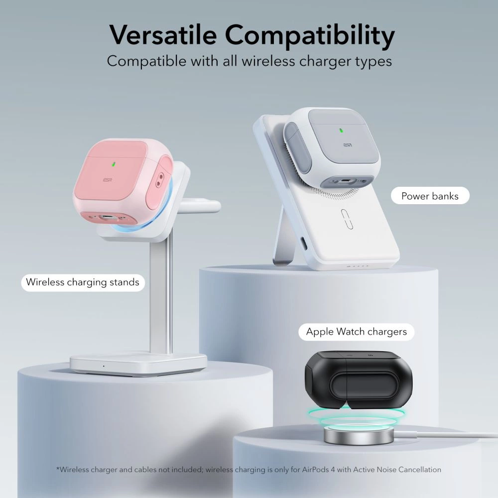 ESR Orbit Halolock MagSafe case for AirPods 4 - pinkeng