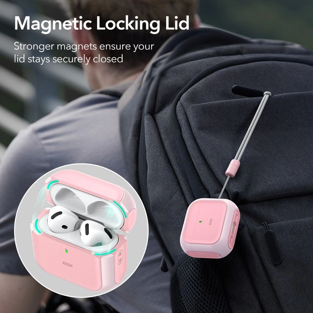 ESR Orbit Halolock MagSafe case for AirPods 4 - pinkeng