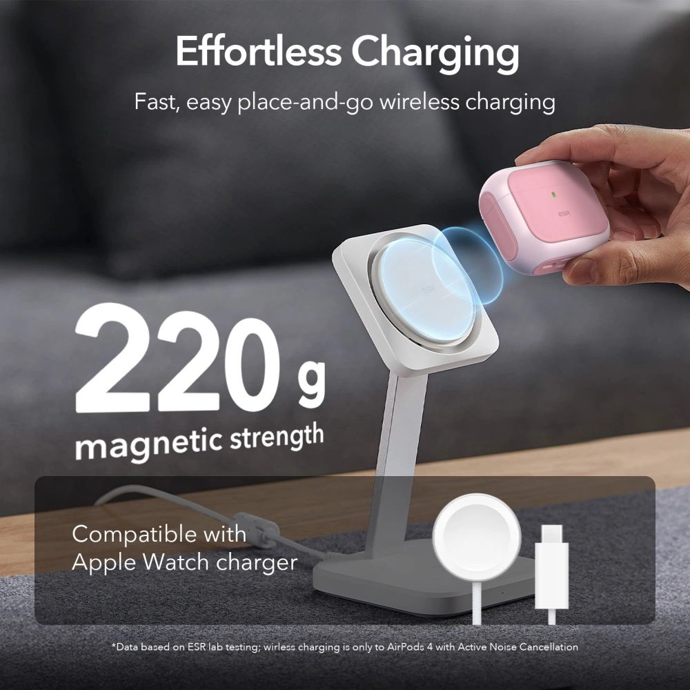 ESR Orbit Halolock MagSafe case for AirPods 4 - pinkeng