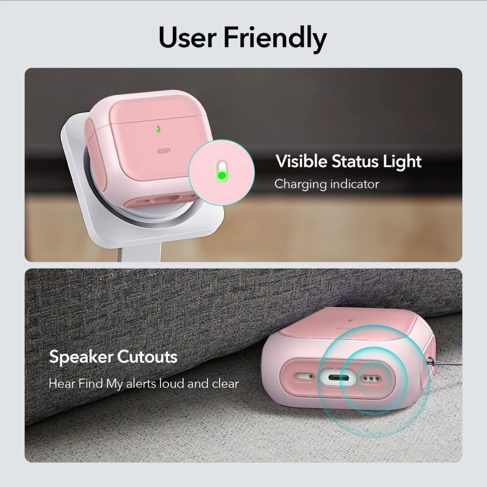 ESR Orbit Halolock MagSafe case for AirPods 4 - pinkeng