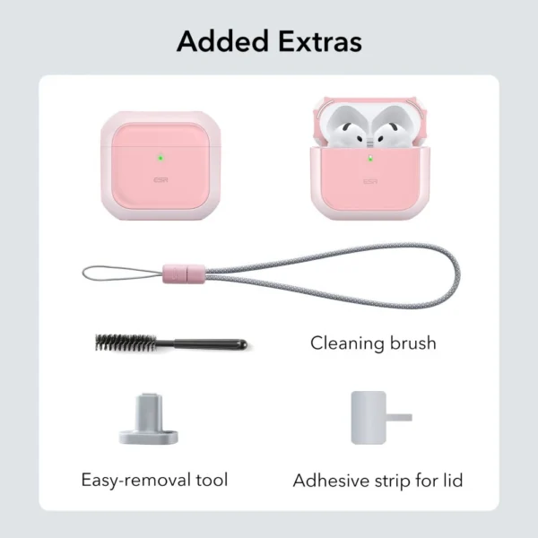 ESR Orbit Halolock MagSafe case for AirPods 4 - pinkeng