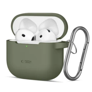 Tech-Protect Silicone Hook Case for AirPods 4 - Greeneng