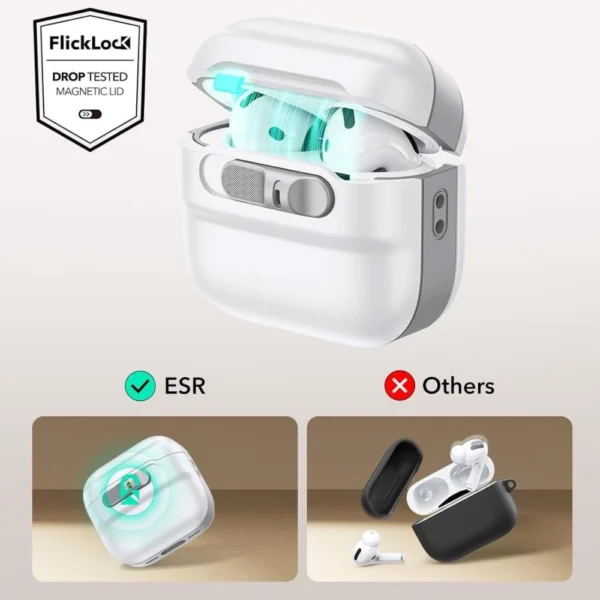 ESR Pulse Halolock Magsafe Case for AirPods 4 - Whiteeng