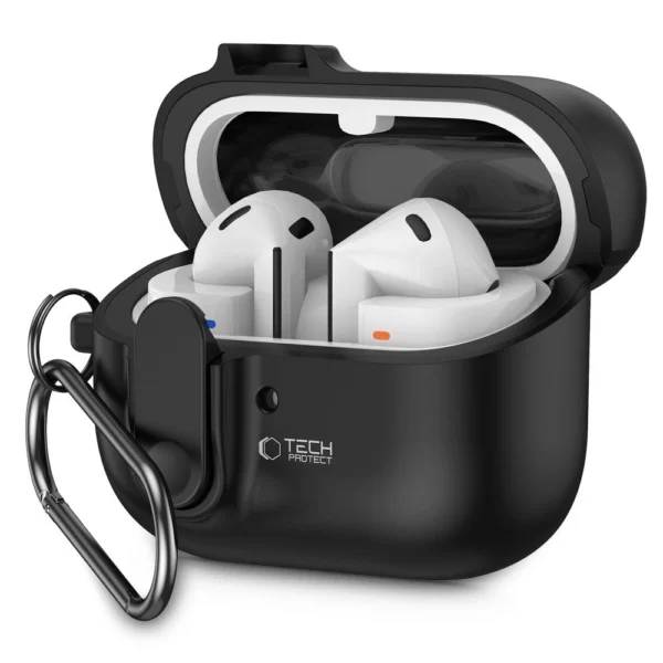 Tech-Protect Slim Hook Case for Samsung Galaxy Buds 3 / 3 Pro - Blackeng