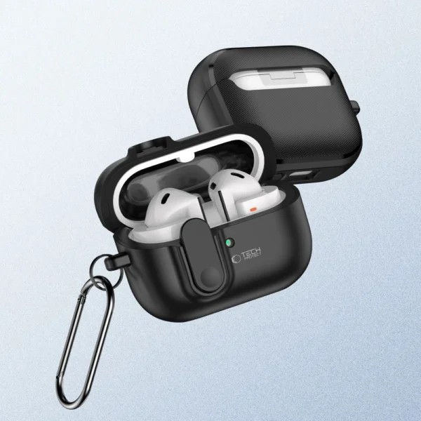 Tech-Protect Slim Hook Case for Samsung Galaxy Buds 3 / 3 Pro - Blackeng