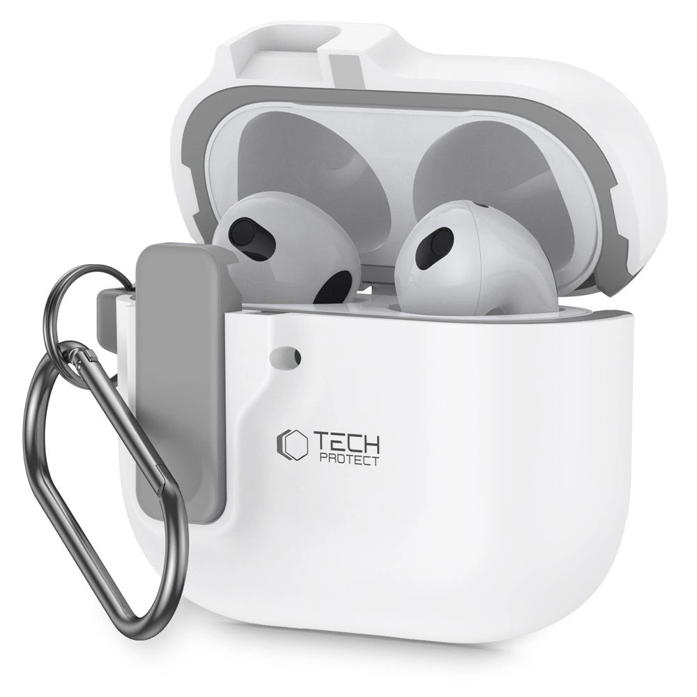 Tech-Protect Slim Hook Case for AirPods 4 - Whiteeng