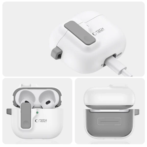 Tech-Protect Slim Hook Case for AirPods 4 - Whiteeng