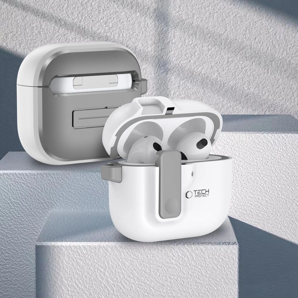 Tech-Protect Slim Hook Case for AirPods 4 - Whiteeng