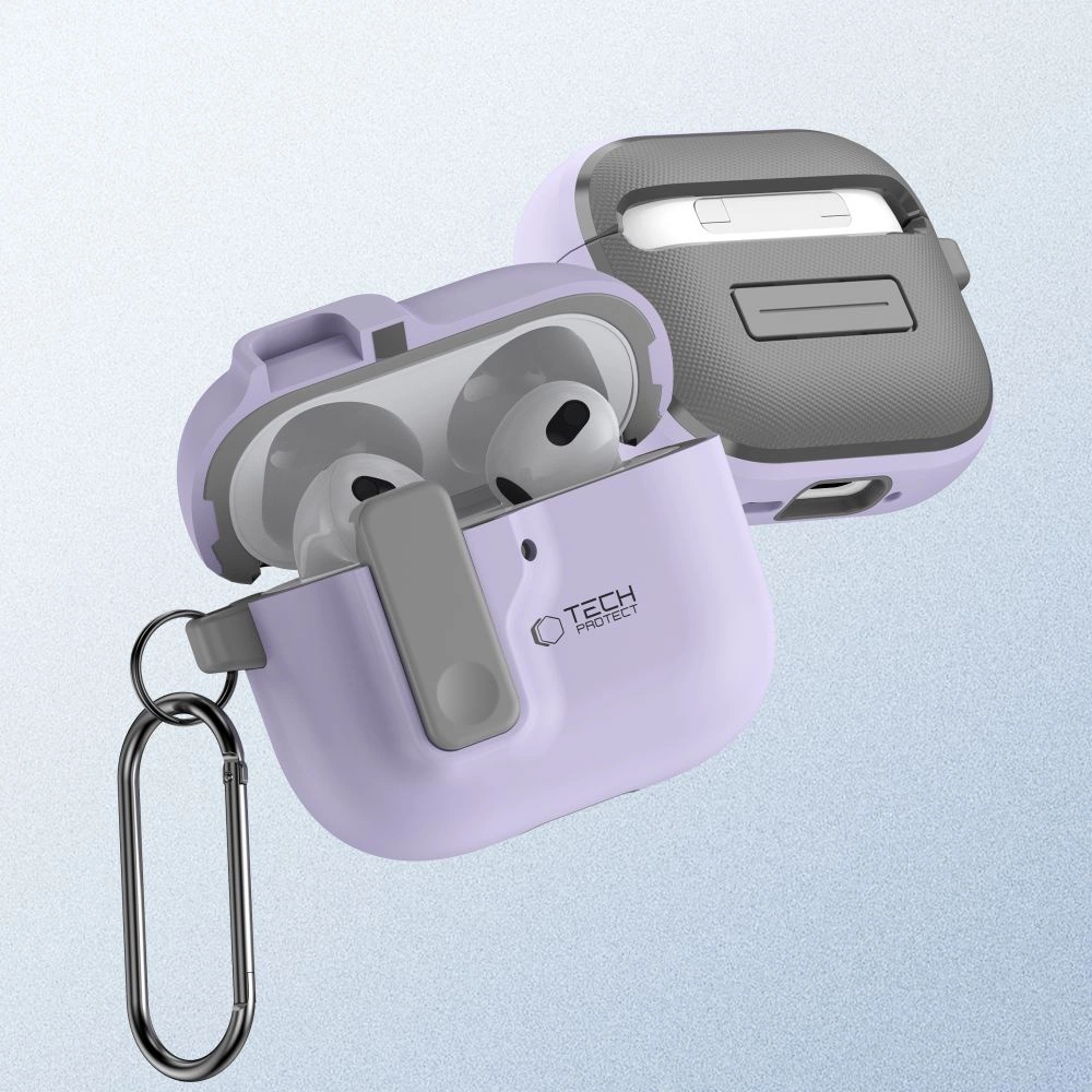 Tech-Protect Slim Hook Case for AirPods 4 - Purpleeng