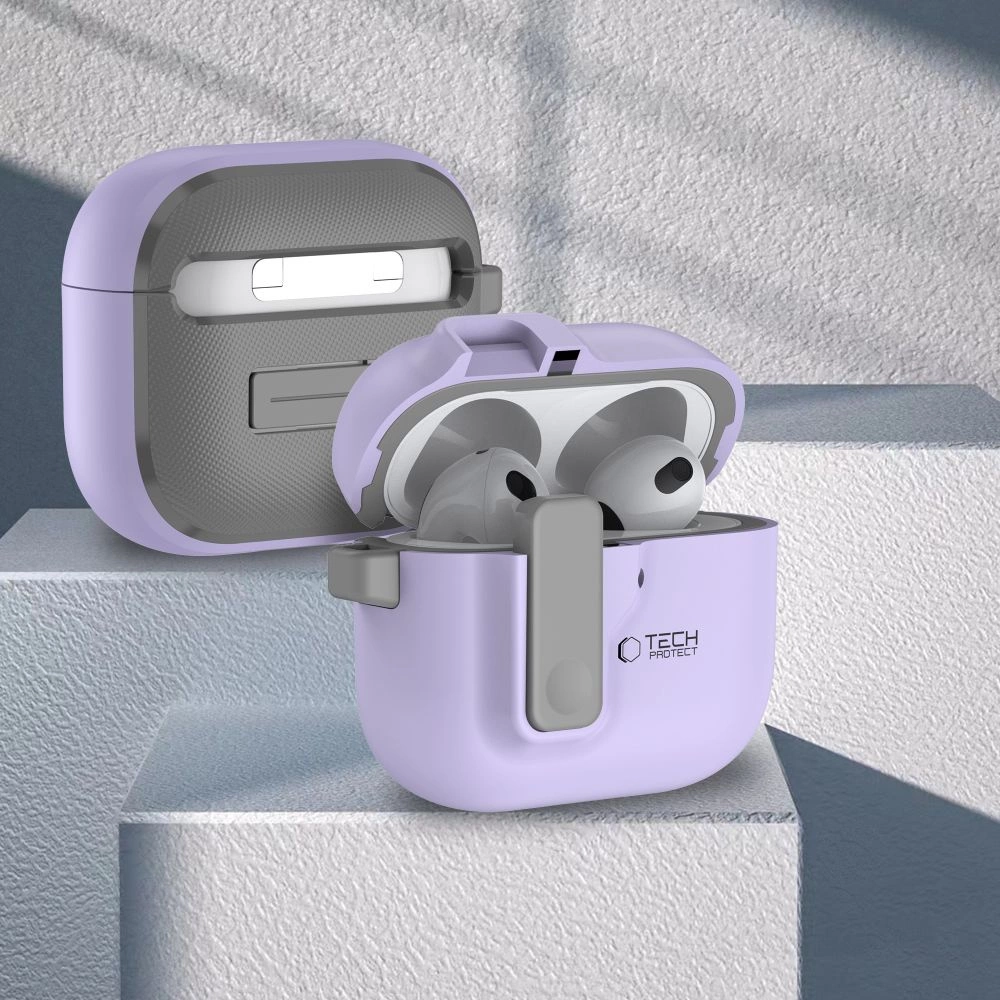 Tech-Protect Slim Hook Case for AirPods 4 - Purpleeng
