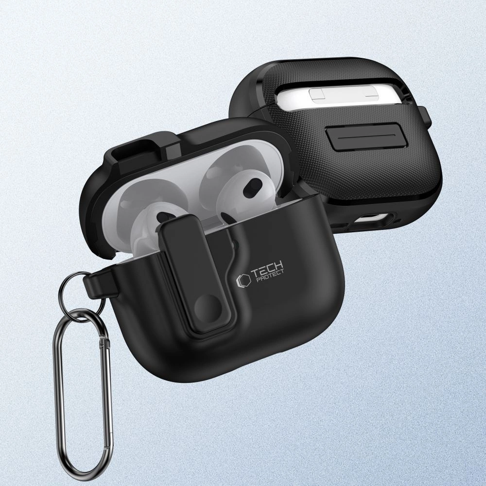 Tech-Protect Slim Hook Case for AirPods 4 - Blackeng