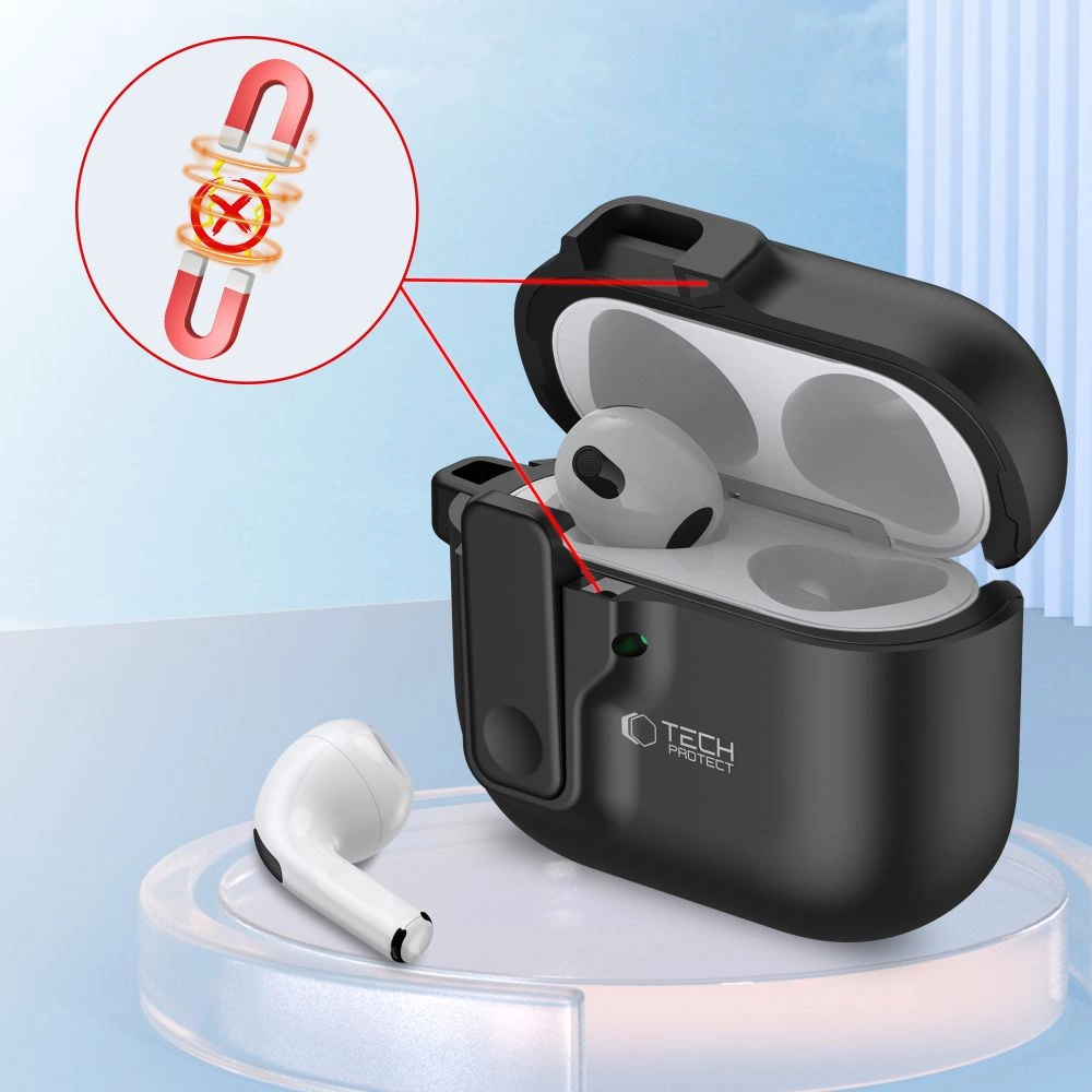 Tech-Protect Slim Hook Case for AirPods 4 - Blackeng