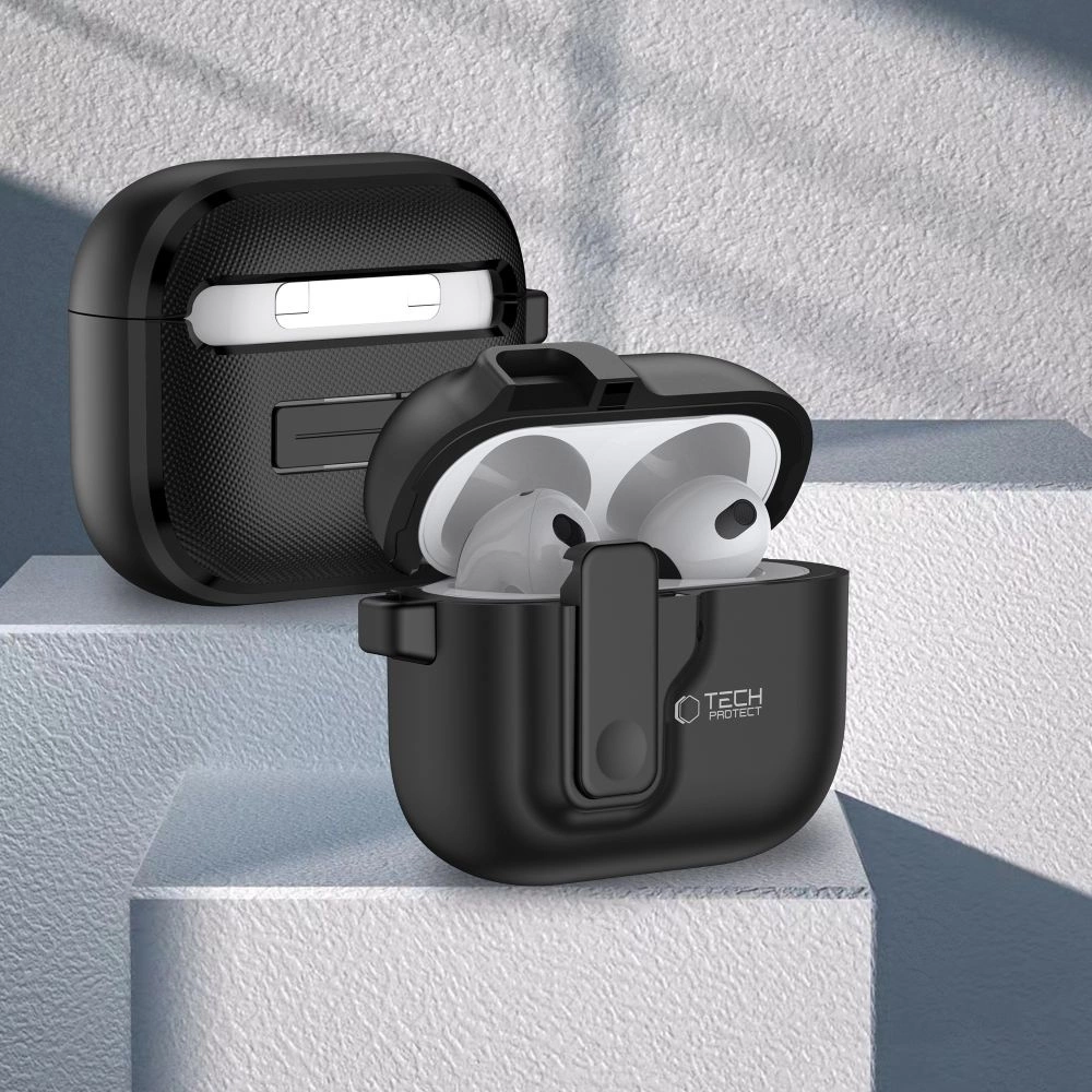 Tech-Protect Slim Hook Case for AirPods 4 - Blackeng