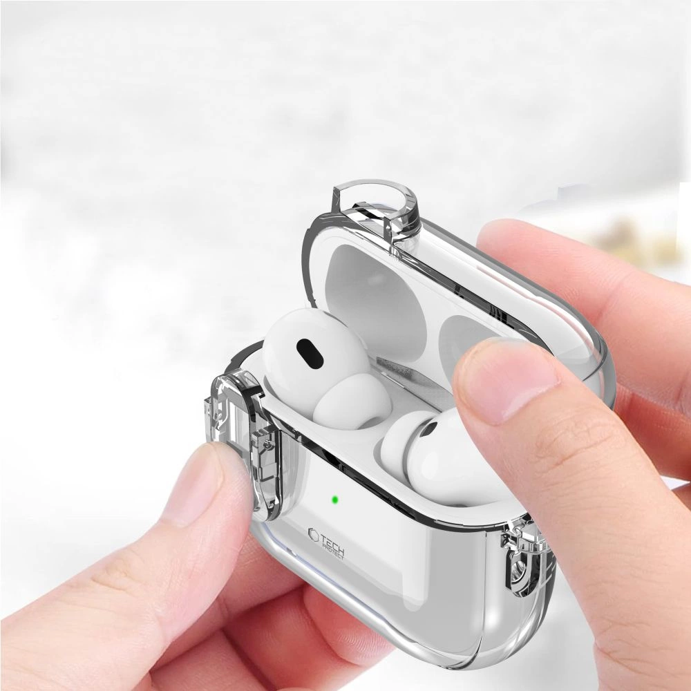 Tech-Protect Slim Hook Case for AirPods 1 / 2 - Cleareng
