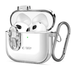 Tech-Protect Slim Hook Case for AirPods 4 - Cleareng