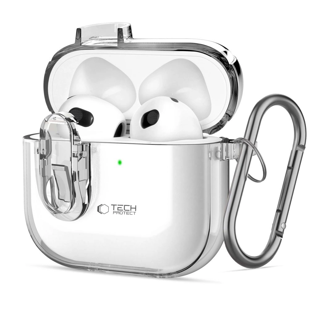 Tech-Protect Slim Hook Case for AirPods 4 - Cleareng