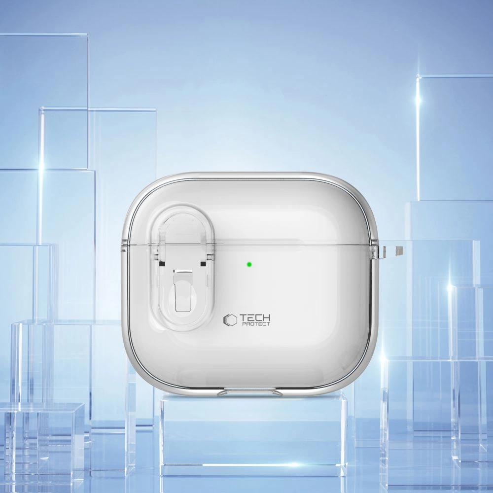 Tech-Protect Slim Hook Case for AirPods 4 - Cleareng