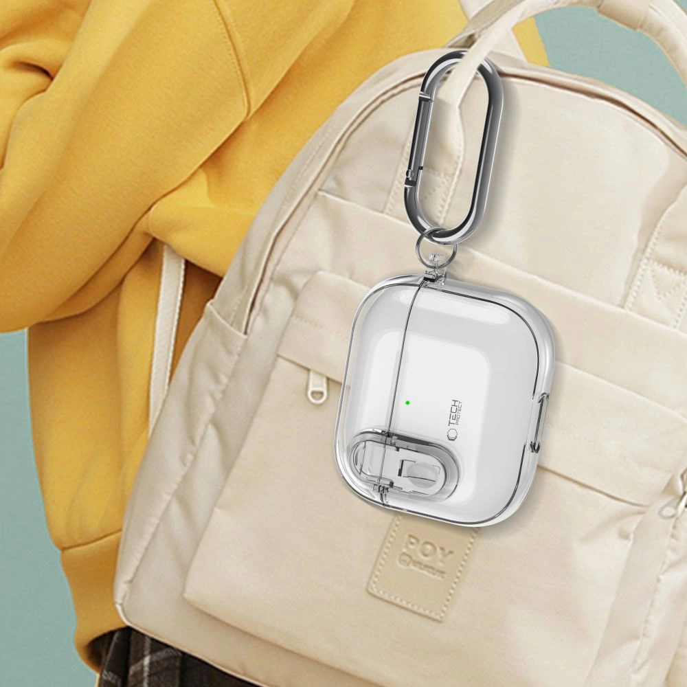 Tech-Protect Slim Hook Case for AirPods 4 - Cleareng