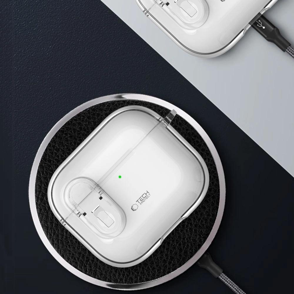 Tech-Protect Slim Hook Case for AirPods 4 - Cleareng